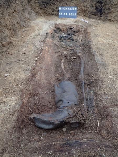 Odnaleziony grób w Michałowie