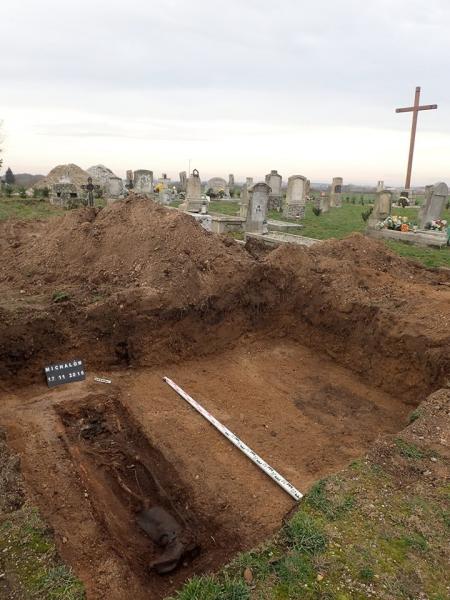 Odnaleziony grób w Michałowie