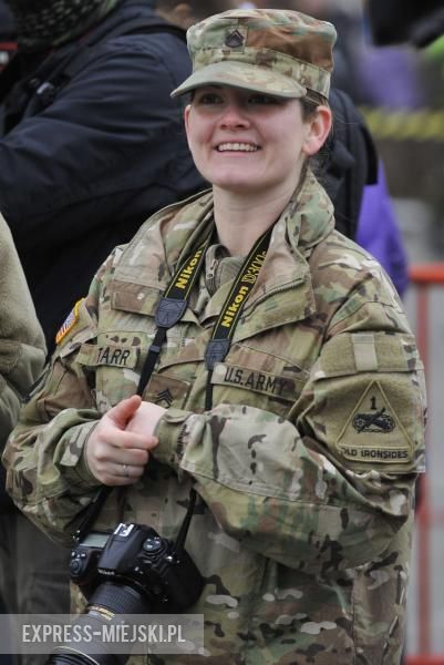 Żagań - Powitanie wojsk amerykańskich w Polsce