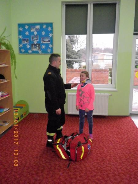 Spotkanie strażaków z uczniami