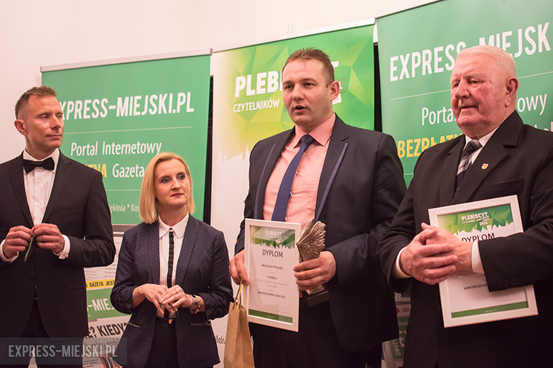 Sławomir Samiec-Talar, Gabriela Gałdusińska (BZ WBK), Wojciech Płaziuk (radny gminy Udanin), Bolesław Stachurski (radny gminy Udanin)