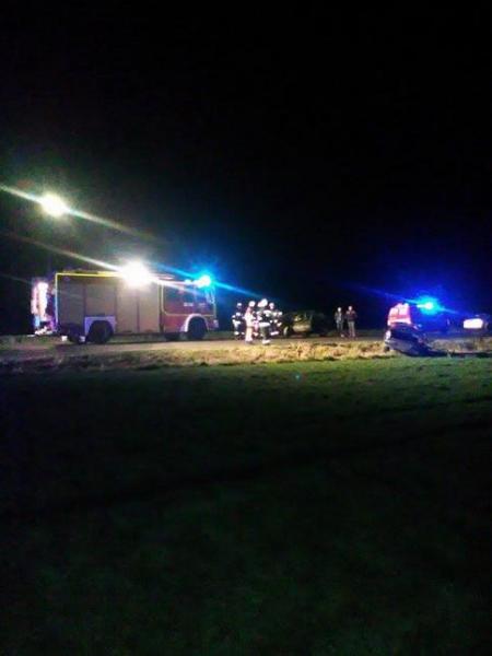 Samochód dachował koło Ujazdu Górnego