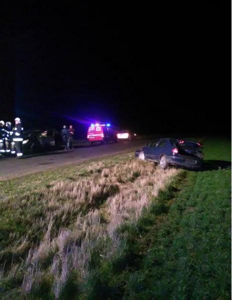 Samochód dachował koło Ujazdu Górnego