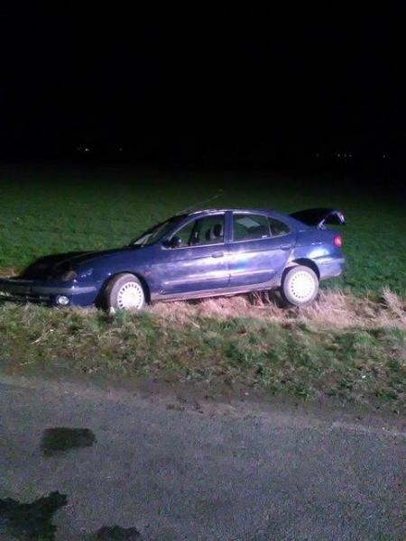 Samochód dachował koło Ujazdu Górnego