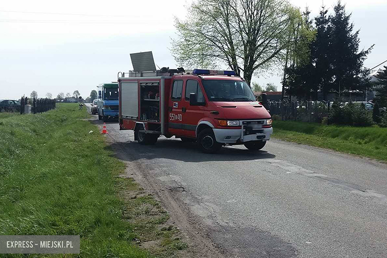 Wypadek z udziałem samochodów dostawczych