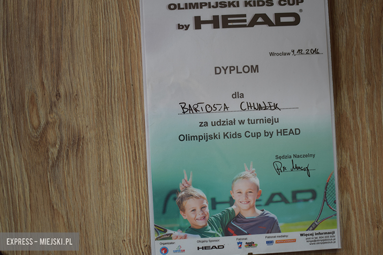 Bartosz Chwałek zdolny tenisista