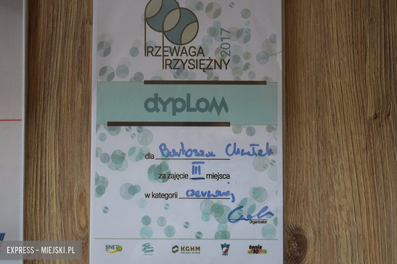 Bartosz Chwałek zdolny tenisista