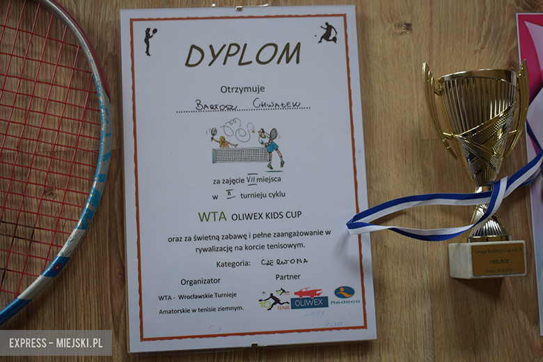 Bartosz Chwałek zdolny tenisista