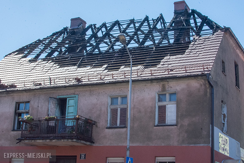Pożar budynku przy ul. Legnickiej