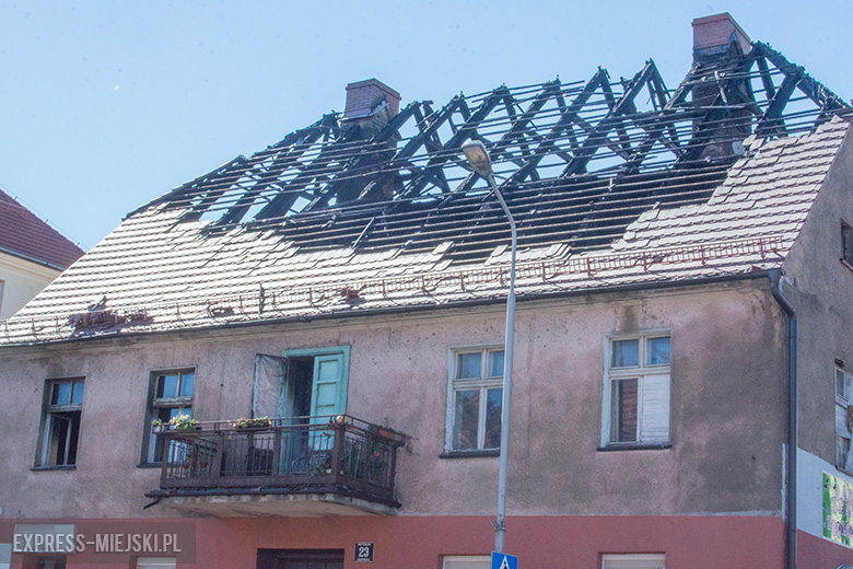 Pożar budynku przy ul. Legnickiej