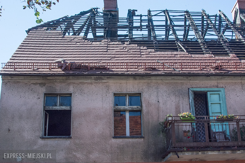 Pożar budynku przy ul. Legnickiej