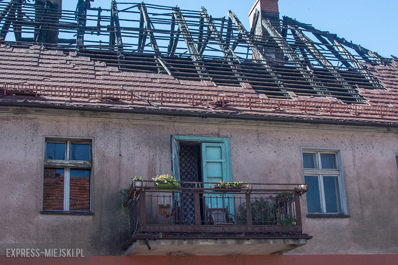 Pożar budynku przy ul. Legnickiej