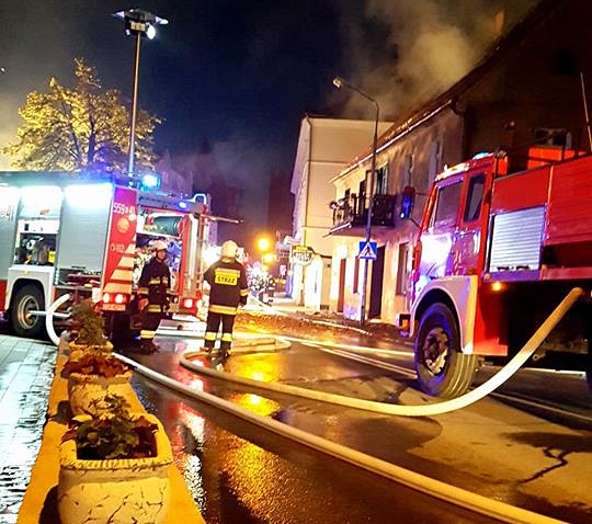 Pożar budynku przy ul. Legnickiej