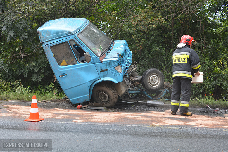 Kolizja na drodze wojewódzkiej