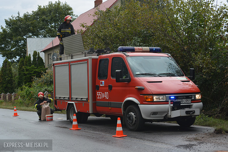 Kolizja na drodze wojewódzkiej