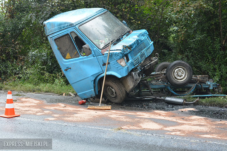 Kolizja na drodze wojewódzkiej