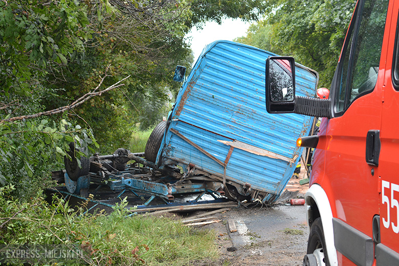 Kolizja na drodze wojewódzkiej