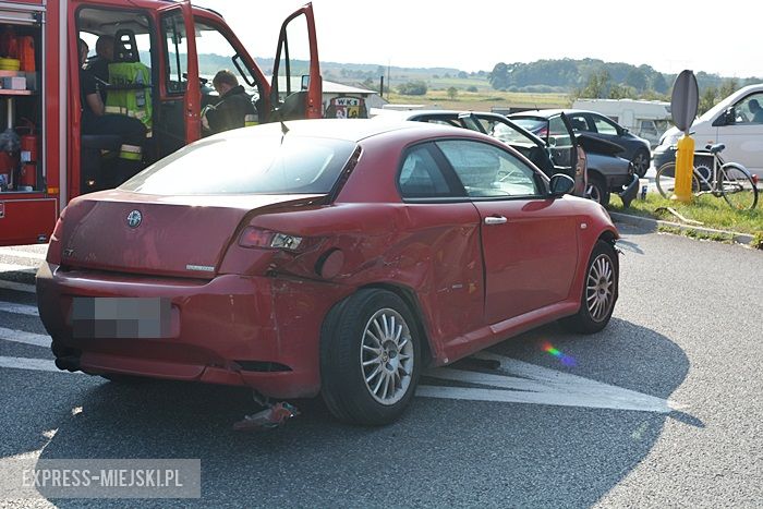 Kolizja na DK 94 koło Wilczkowa