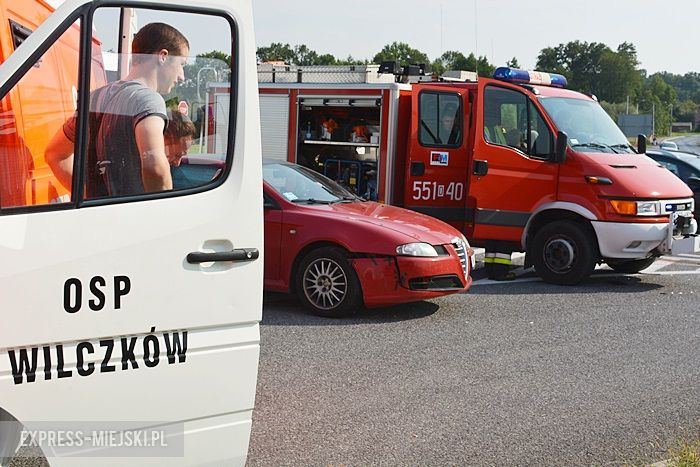 Kolizja na DK 94 koło Wilczkowa