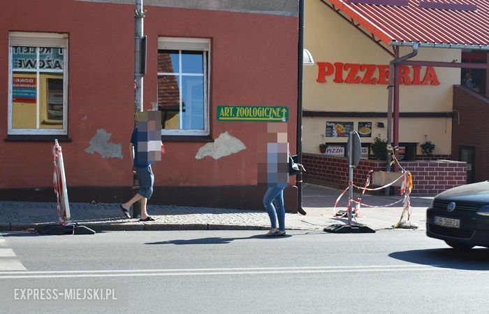 Budynek stwarza zagrożenie dla pieszych