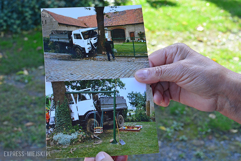 Kilka lat temu tir stracił przyczepność na kostce i wjechał na posesję Zofii Ponieważ