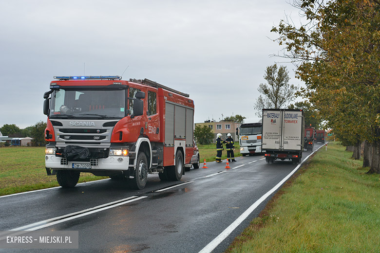 Wypadek busa w Dębicy