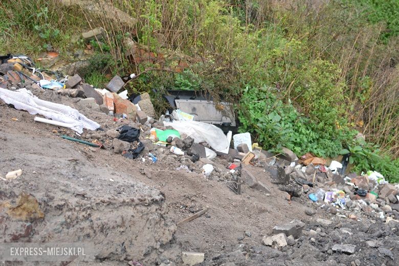Dzikie wysypisko śmieci w Malczycach