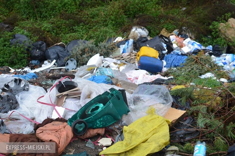 Dzikie wysypisko śmieci w Malczycach