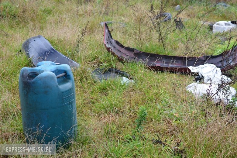 Dzikie wysypisko śmieci w Malczycach