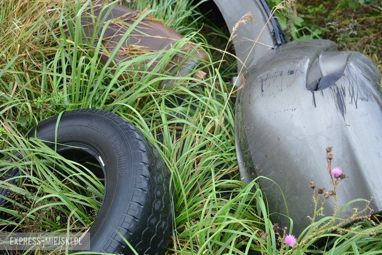 Dzikie wysypisko śmieci w Malczycach