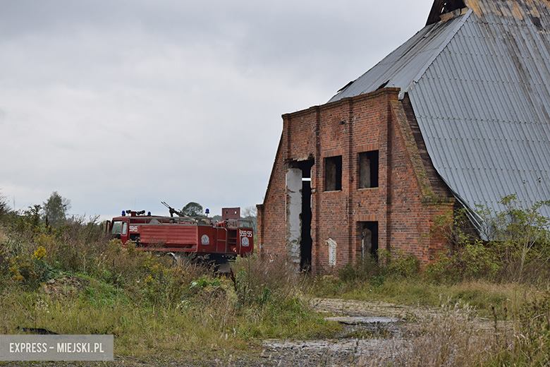 Interwencja strażaków na terenie dawnej cukrowni