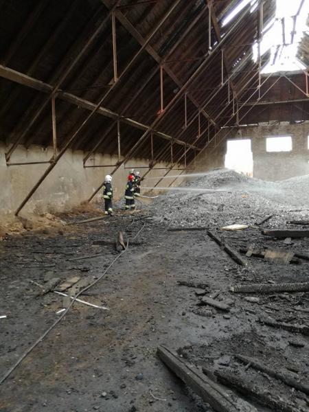 Pożar w hali w Malczycach