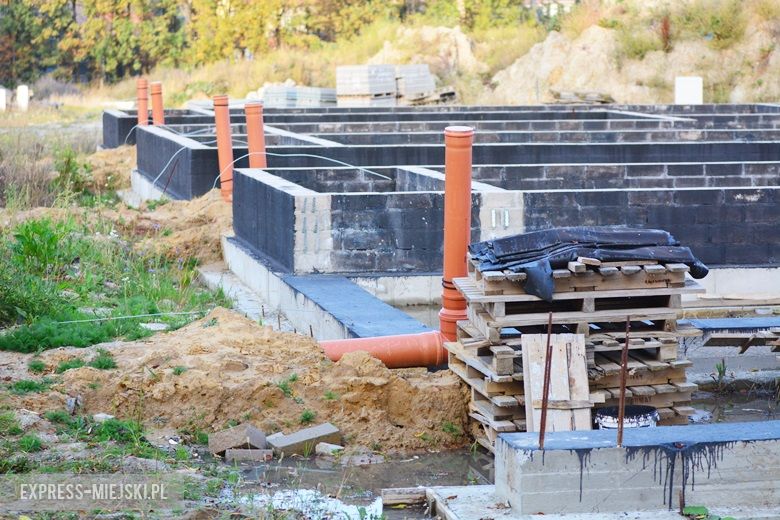 Plac budowy osiedla socjalnego w Środzie Śląskiej