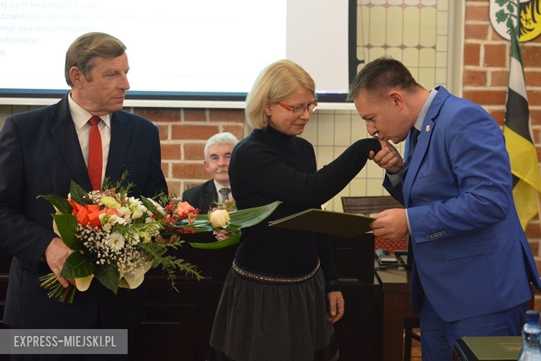 Pożegnanie na sesji gminnej