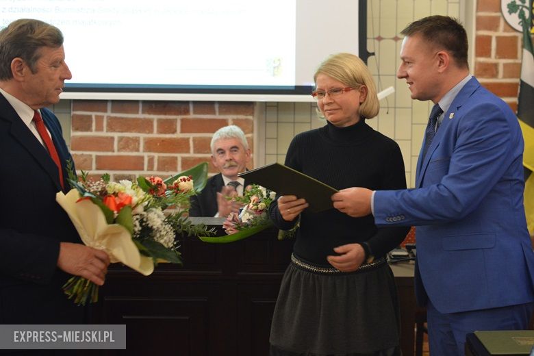 Pożegnanie na sesji gminnej