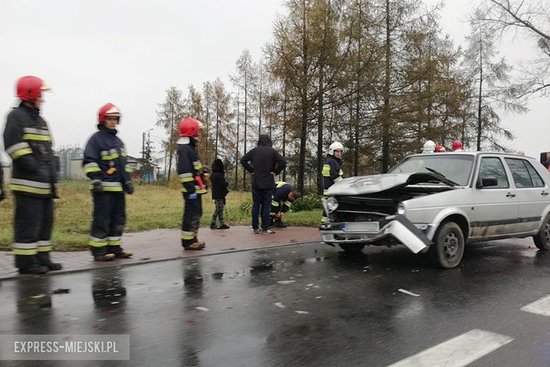 Zderzenie osobówek na DK 94
