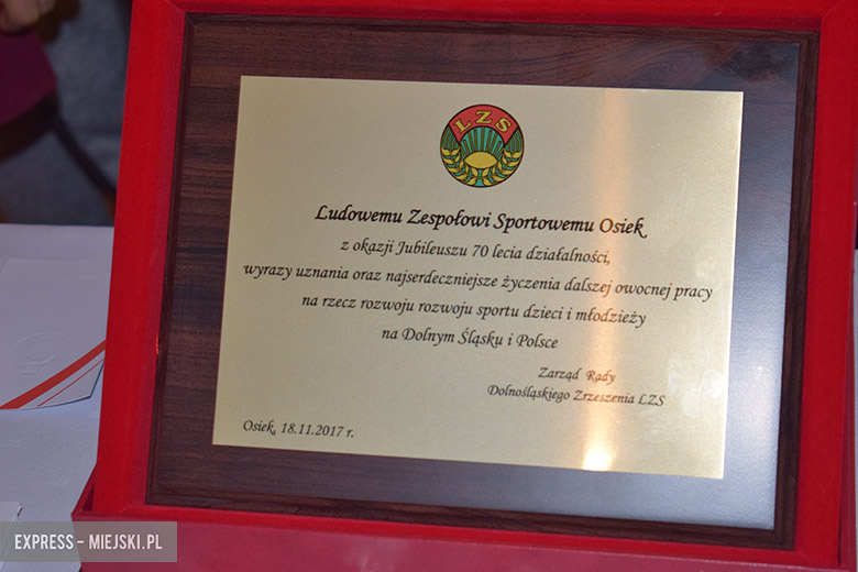 Jubileusz 70-lecia LZS-u w Osieku. 