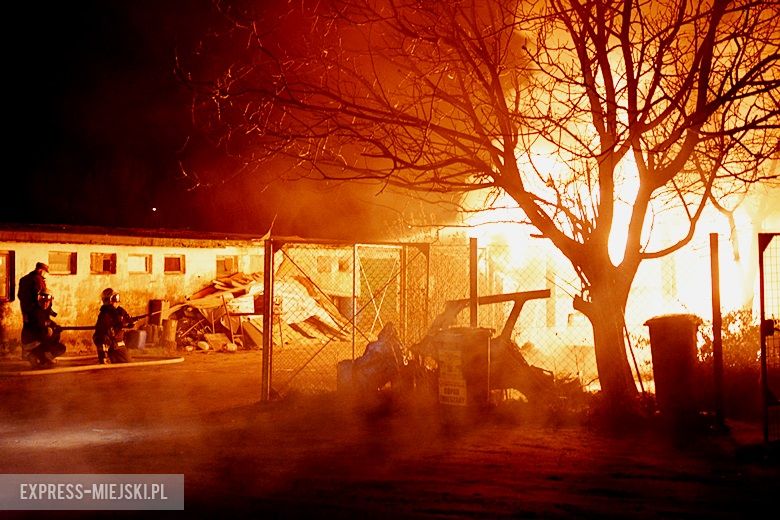 Pożar garażu w Rakoszycach
