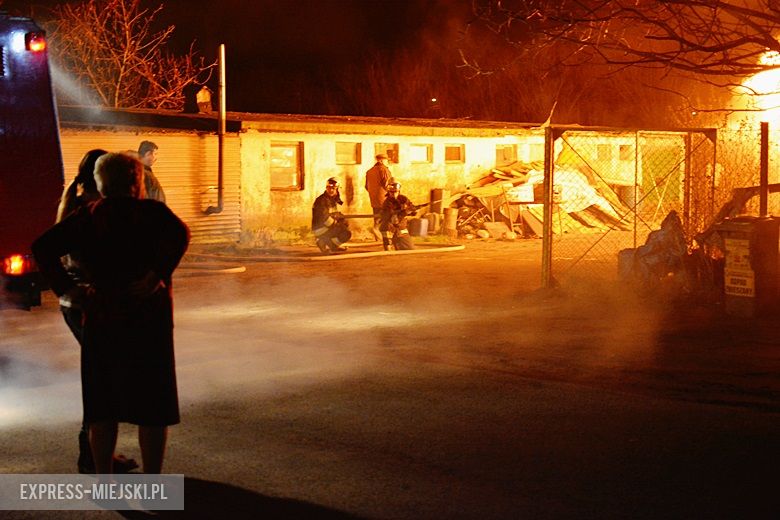 Pożar garażu w Rakoszycach