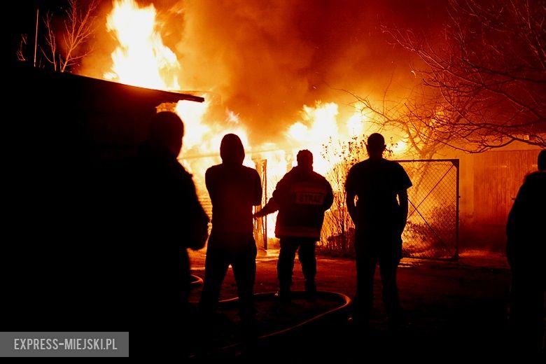 Pożar garażu w Rakoszycach