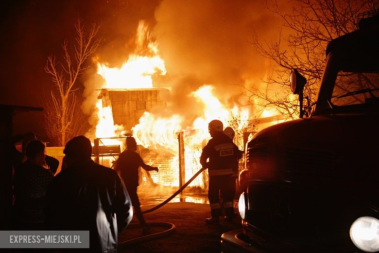 Pożar garażu w Rakoszycach