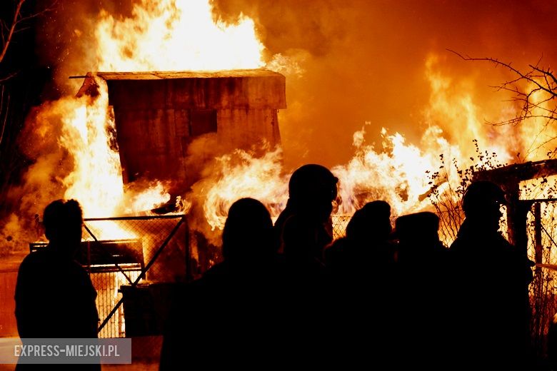 Pożar garażu w Rakoszycach