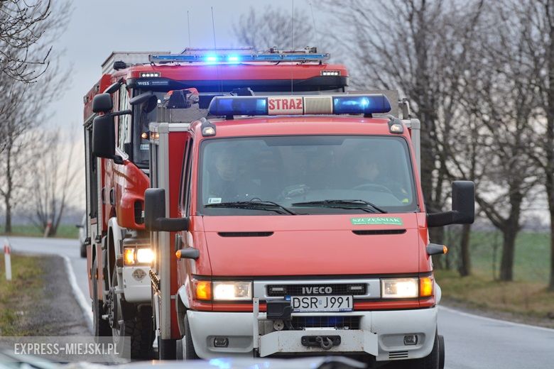 Auto wjechało do rowu na drodze wojewódzkiej