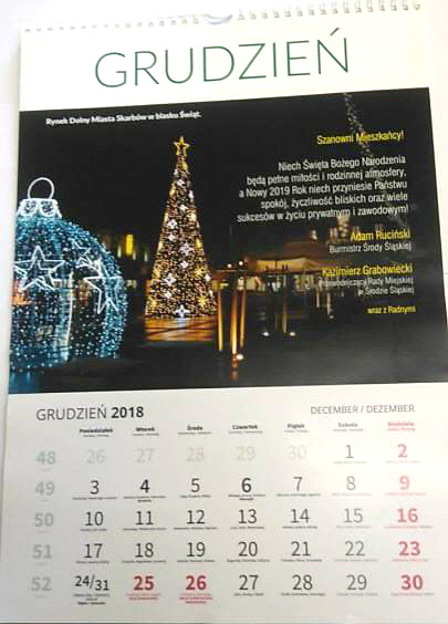 Kalendarz Urzędu Miejskiego w Środzie Śląskiej