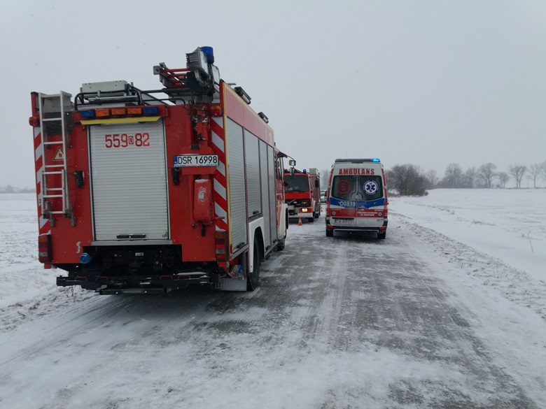 Kolizja na drodze relacji Piekary-Lusina