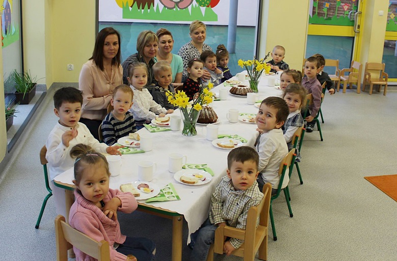 Wielkanocne śniadanie w żłobku w Szczepanowie