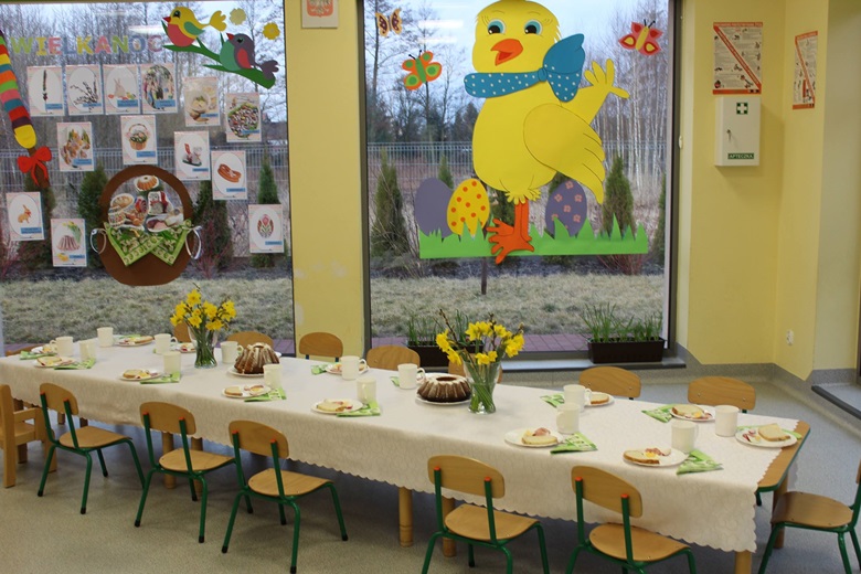 Wielkanocne śniadanie w żłobku w Szczepanowie