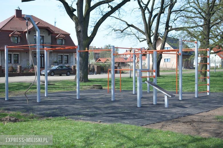 Park kalisteniczny na średzkich Kajakach