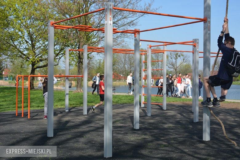 Park kalisteniczny na średzkich Kajakach