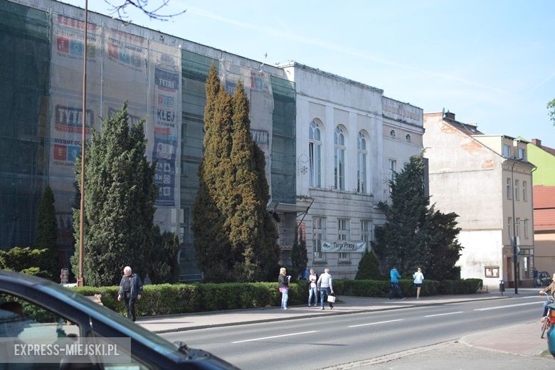 Prace remontowe przy budynku starostwa